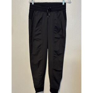 LULULEMON Dance Studio Jogger Pants Women's Size 6 Black Full Length 29" LW5BPJS